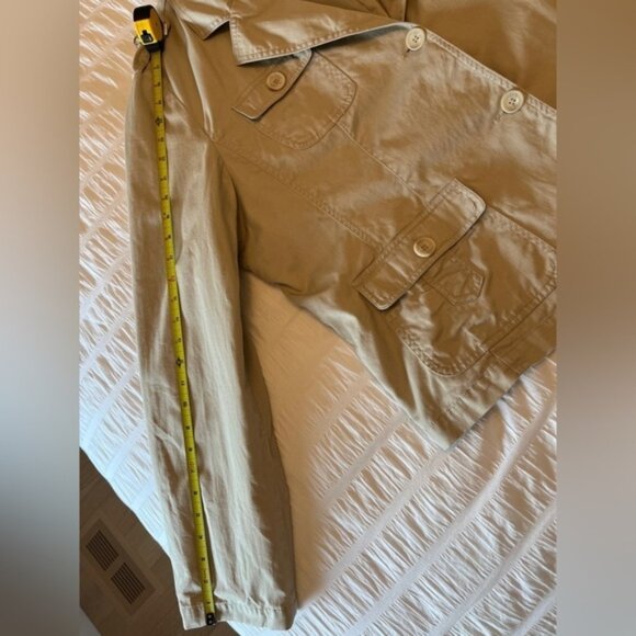 CACHE CREEK Safari Style Jacket Neutral Fully Lined 100% Cotton Military Utility - Picture 14 of 15